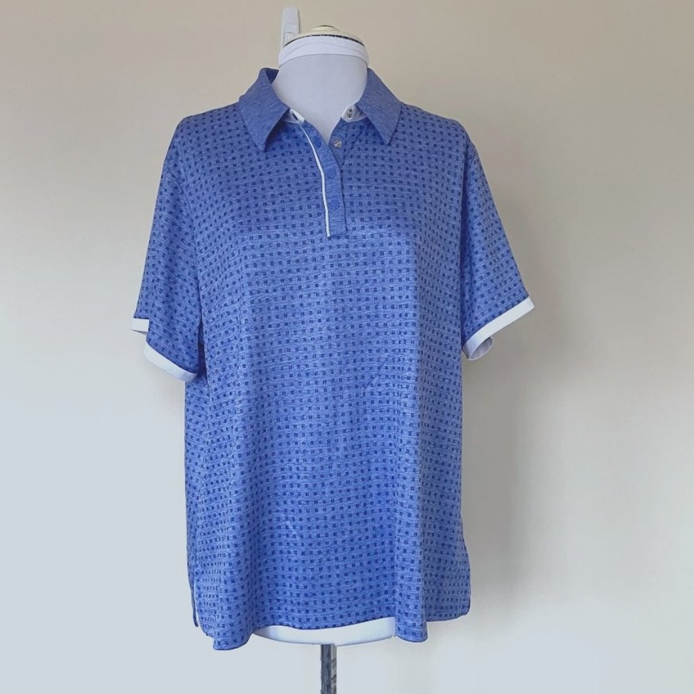 Callaway Women’s Mini Geo Print Golf Polo Size 1X